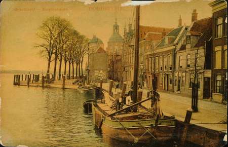 Kuipershaven 11 op een prentenkaart uit ca. 1900