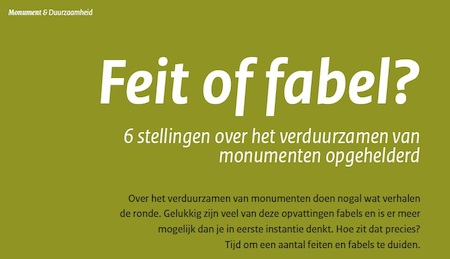 Verduurzamen. Feit of fabel?